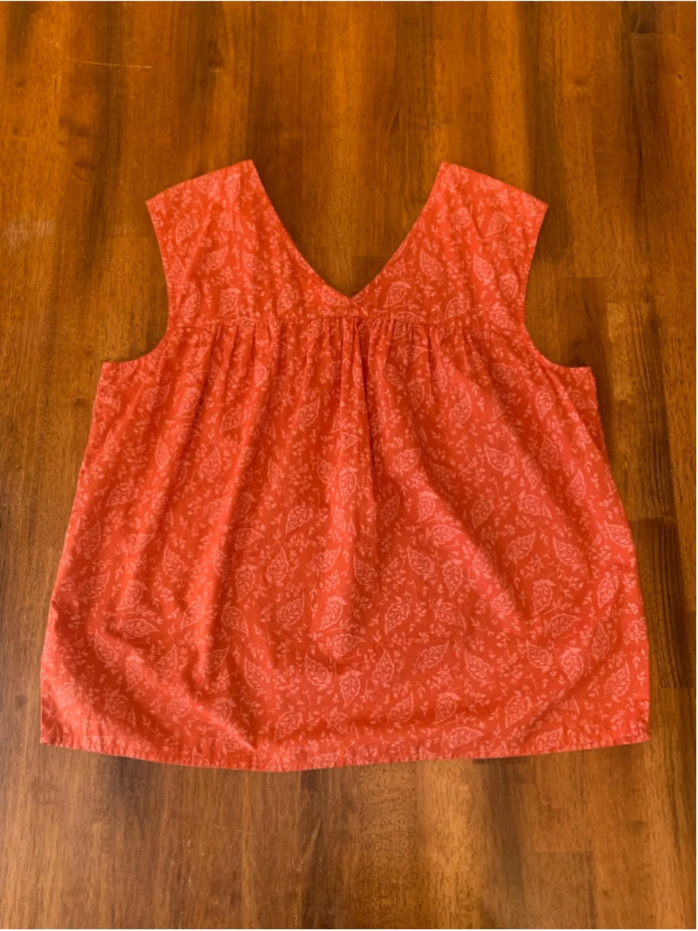 Ana top Large Tall Rust Orange